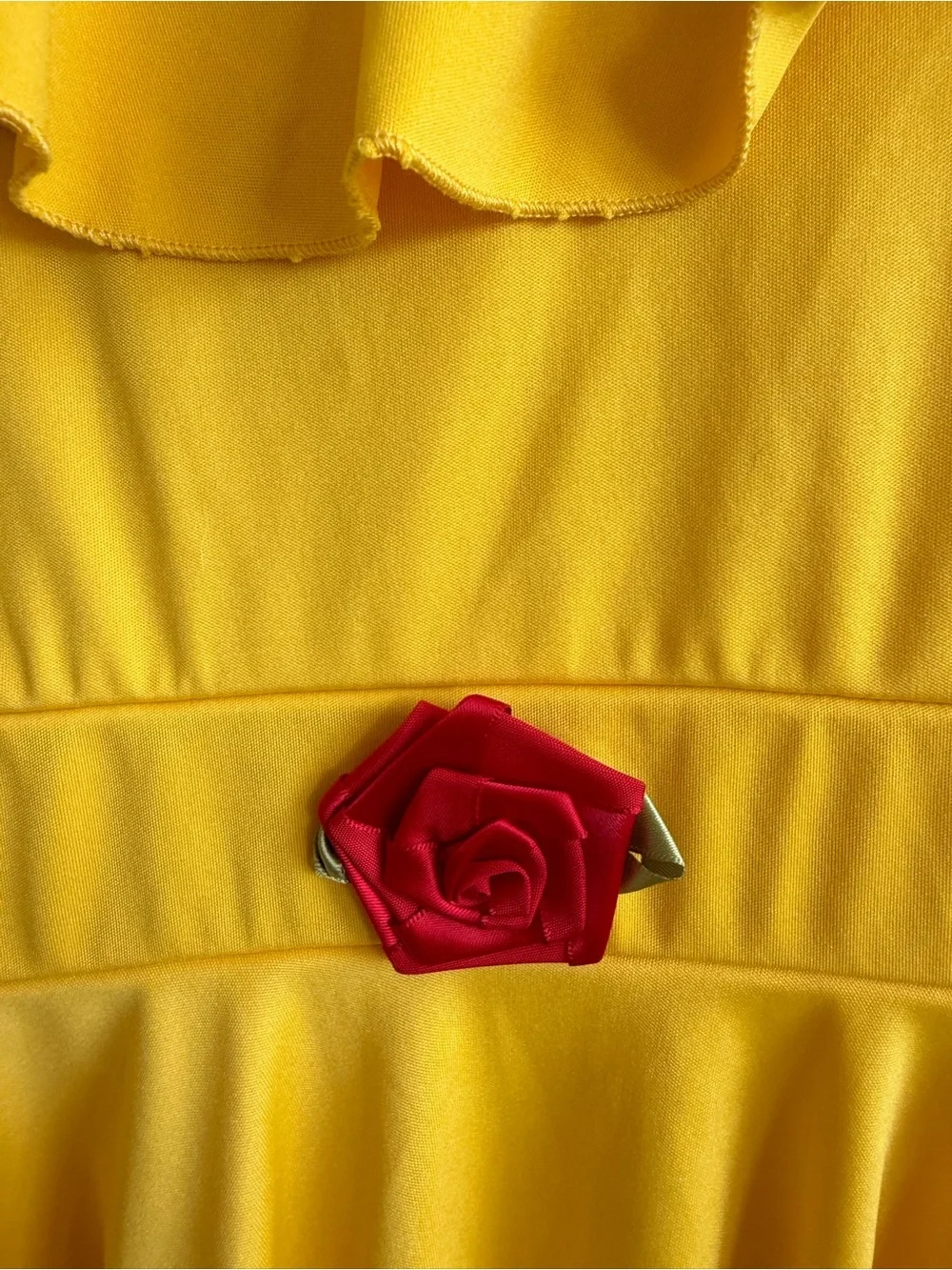 Little Adventures Belle Princess Dress Costume Size 6 Yellow Rose